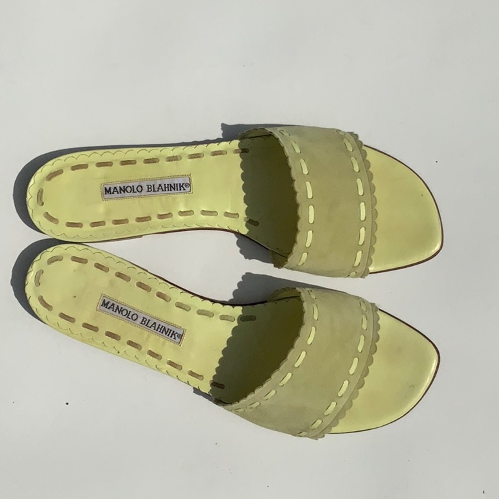 Manolo Blahnik slide sandals